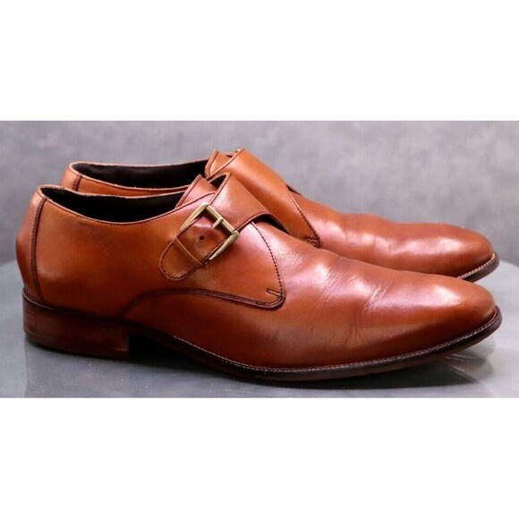 Cole Haan Men\'s Monk Strap Dress Shoes Size 13 M Leather Tan C11826 main image 8